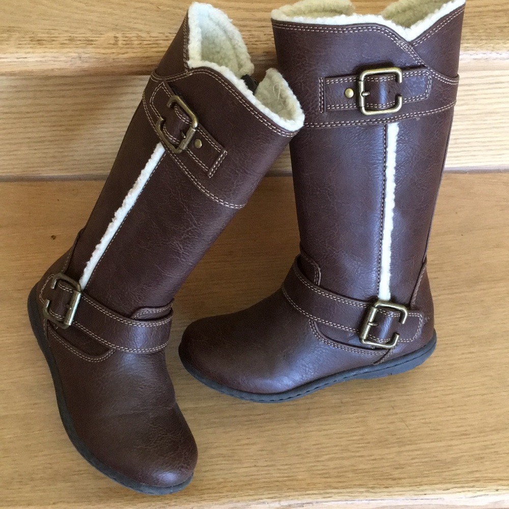 Girls BOC Brown Boots Size 11